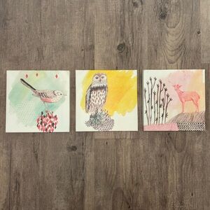 Woodland Creatures Canvas Pictures